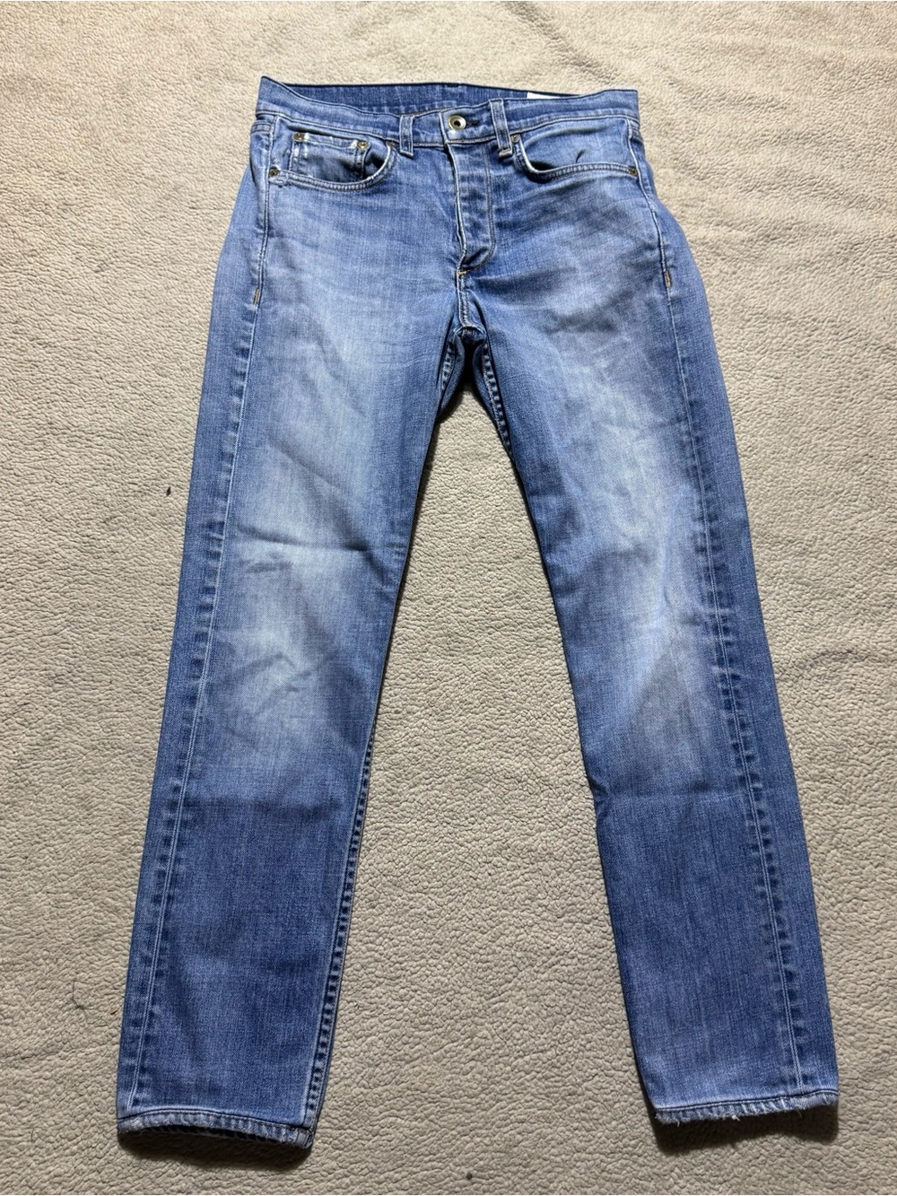 Rag & Bone Jeans Mens 29 Standard Issue Slim Leg Button Fly Mid Rise 29x27.5